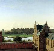 P.C. Skovgaard View from Frederiksborg Castle oil painting artist